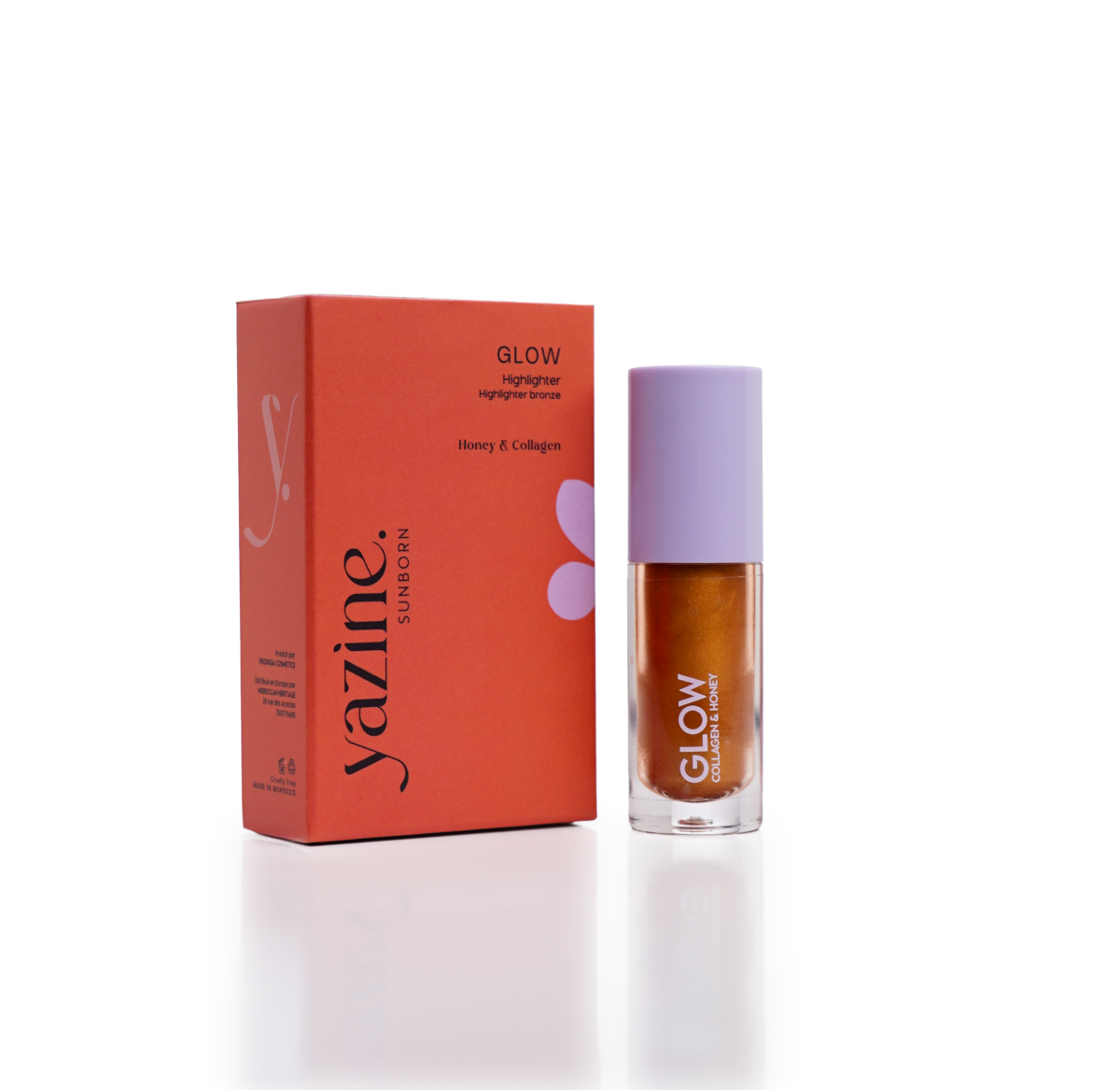 GLOW – HIGHLIGHTER BRONZE – MIEL & COLLAGÈNE – Yazine GLOW - HIGHLIGHTER BRONZE - MIEL & COLLAGÈNE - Yazine